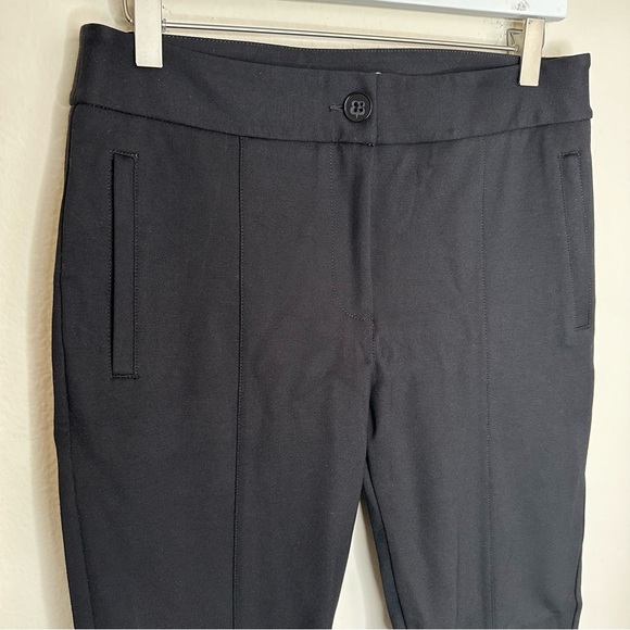 Betabrand Black Cigarette Slim Zip Ankle Ponte Knit Pants Size Medium - Picture 3 of 12